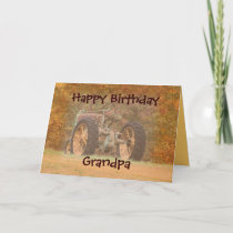 Antique Tractor- customize any occasion Card