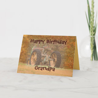 Antique Tractor- customize any occasion Card