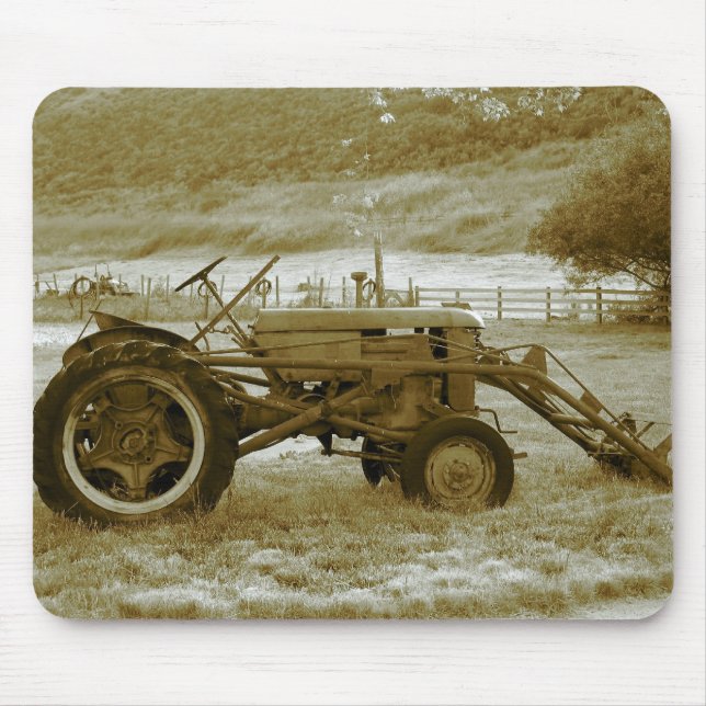 Antique Tractor Mousepad (Front)