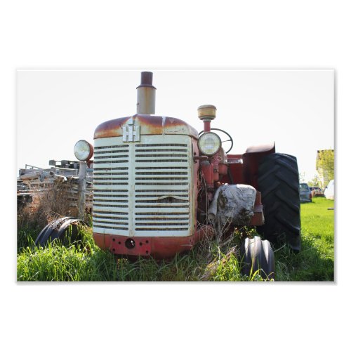 Antique Tractor Photo Print