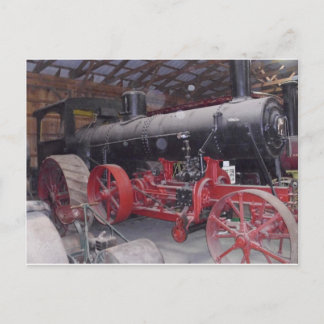 Antique Tractor Postcard