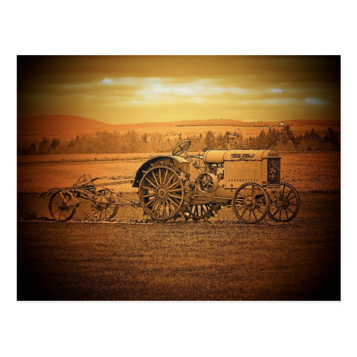 Antique Tractor Postcards