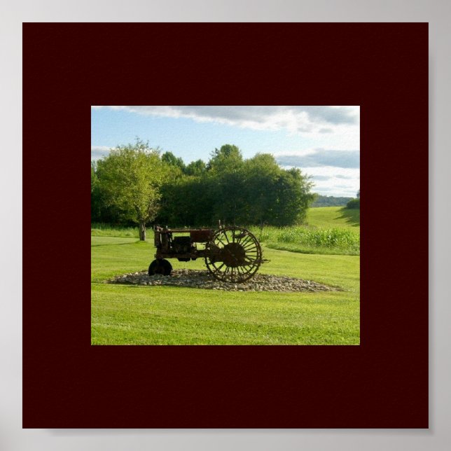 Antique Tractor Poster (Front)