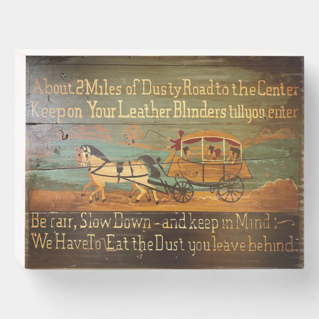 Antique Travel Sign (Front Horizontal)