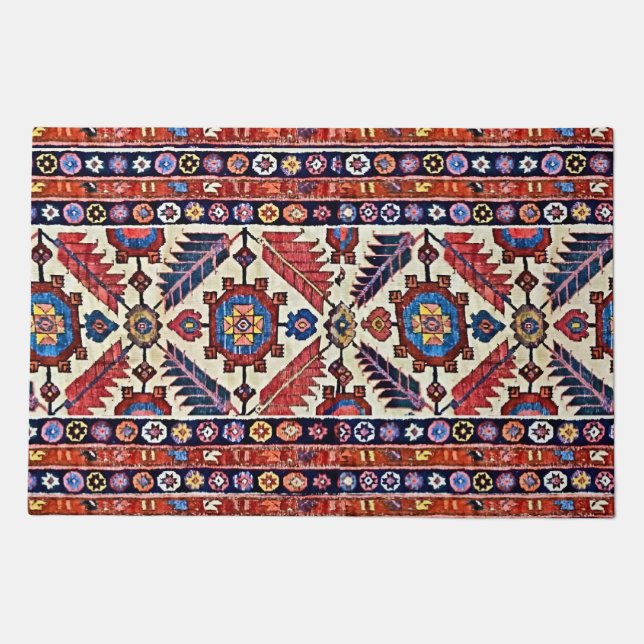 Antique Tribal Art Oriental Rug Design (Front)