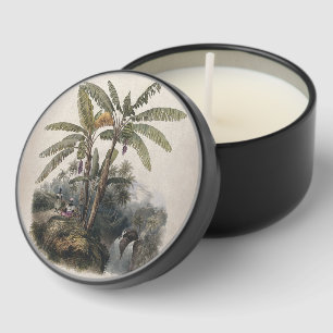Antique Tropical Banana Tree Forest Vintage Bota Mini Candle Favors