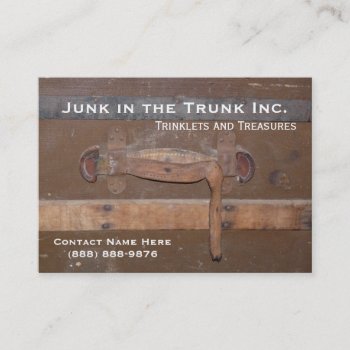 Antique Trunk Of Treasures Business Card by CountryCorner at Zazzle