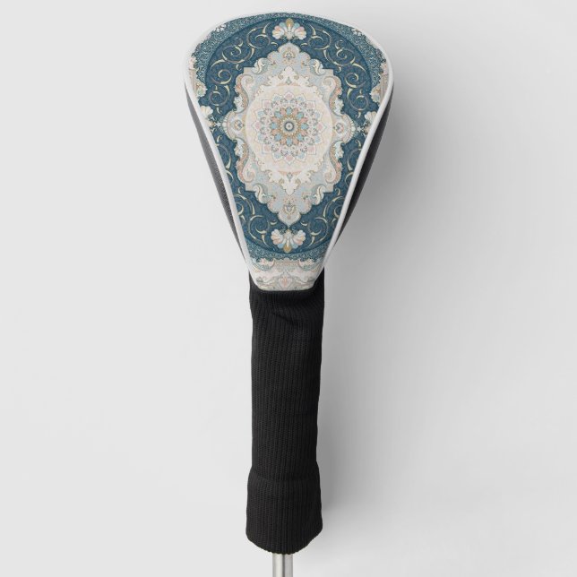 Antique Turkish Persian Carpet Rug  Golf Head Cover (Front)