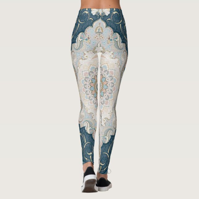 Antique Turkish Persian Carpet Rug Leggings (Back)
