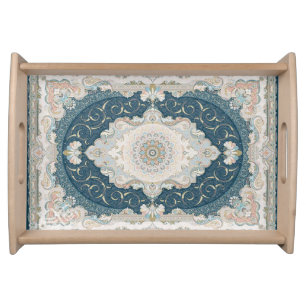 Antique Turkish Persian Carpet Rug Serving Tray