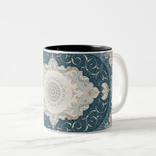 Antique Turkish Persian Carpet Rug Two-Tone Coffee Mug