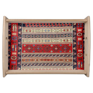 Antique Turkish Persian Carpet Serving Tray