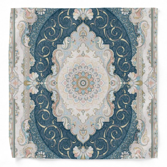 Antique Turkish Persian Rug Carpet Bandana (Front)