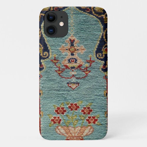 Antique Turkish Rug Kilim Carpet iPhone 11 Case