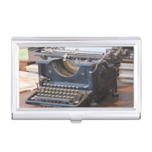Antique Typewriter Case For Business Cards
