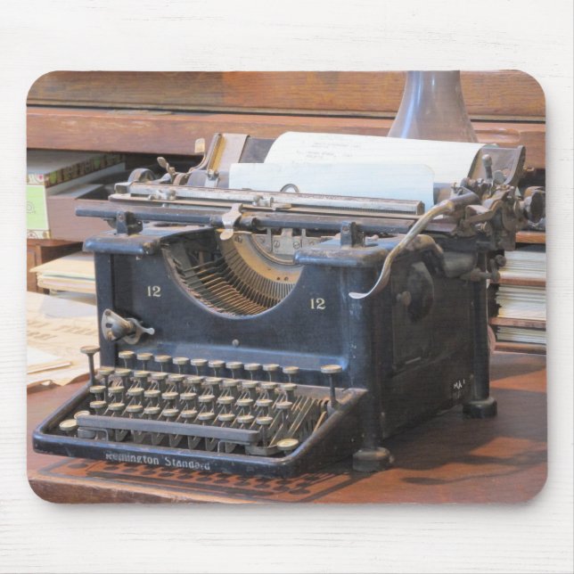 Antique Typewriter Mousepad (Front)