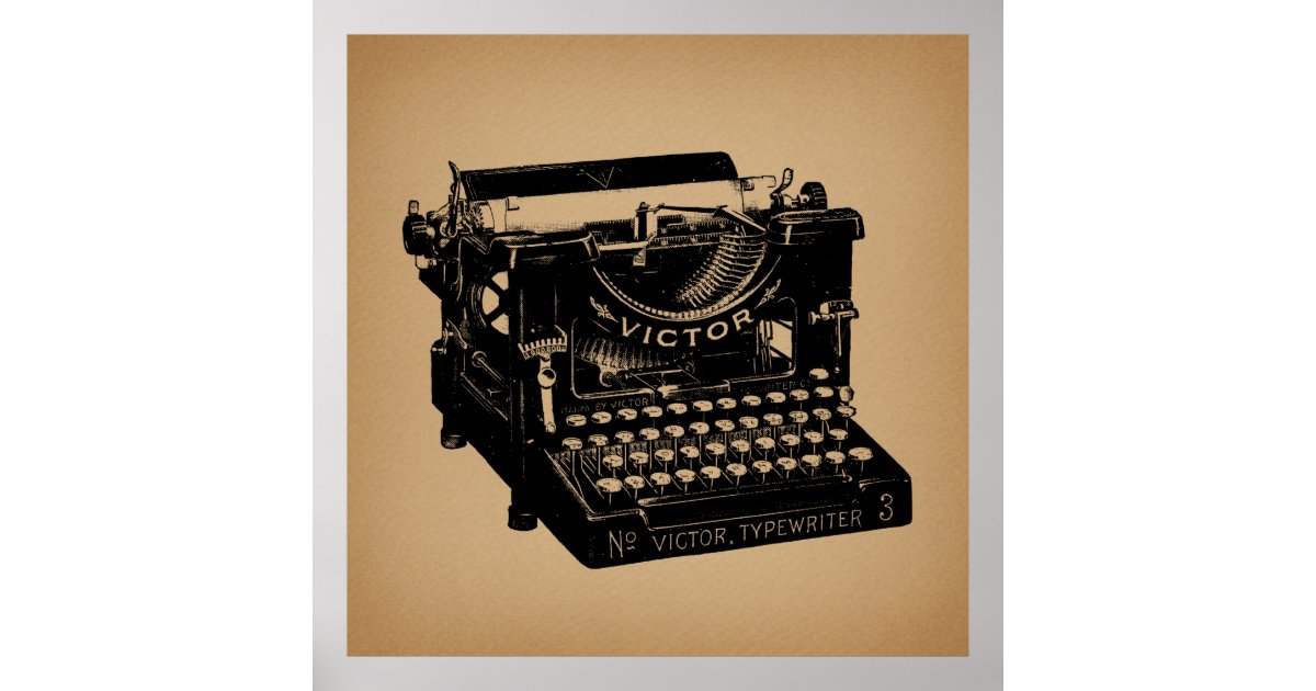 Typewriter Poster - Vintage typewriter