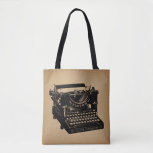 Antique Typewriter Old Fashioned Typewriter Tote Bag