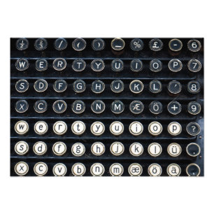 Antique Typewriter Photo Print