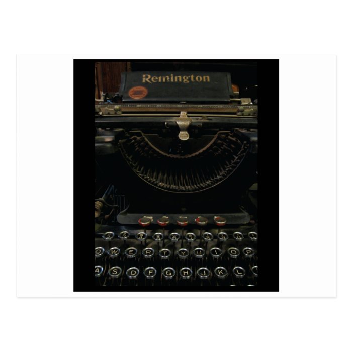 Antique Typewriter Post Card