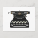 Antique Typewriter Postcard at Zazzle