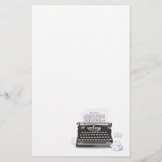 Antique Typewriter Stationery