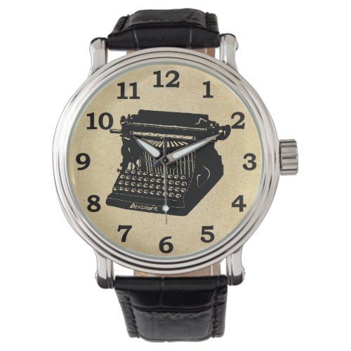 Antique Typewriter Vintage Picture Watch