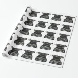 Antique Typewriter Wrapping Paper at Zazzle