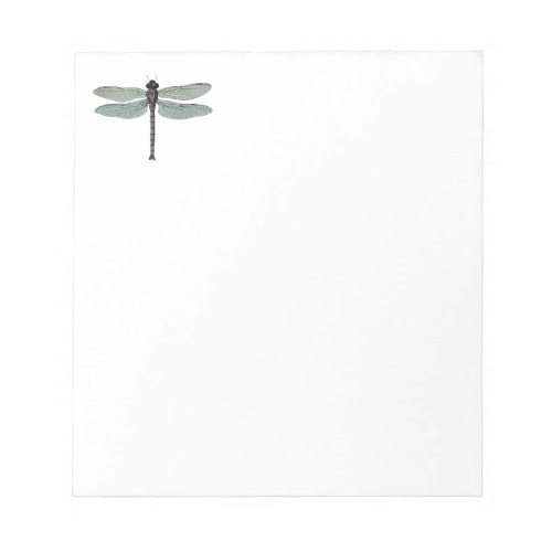 antique typographic vintage dragonfly notepad