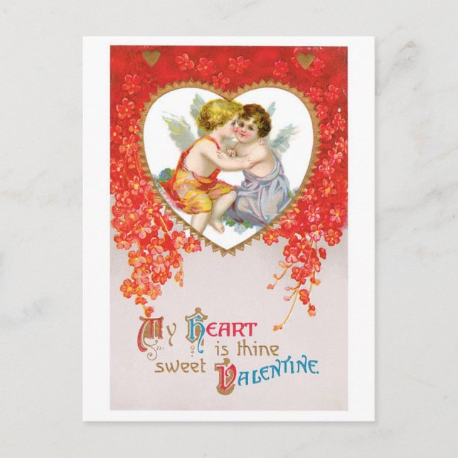 Antique Valentine Holiday Postcard (Front)