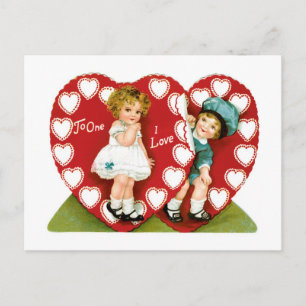 Antique Valentine Holiday Postcard
