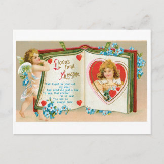Antique Valentine Holiday Postcard