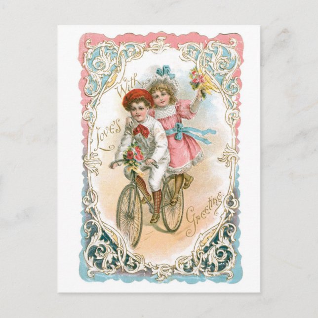 Antique Valentine Holiday Postcard (Front)