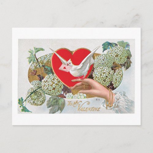 Antique Valentine Holiday Postcard