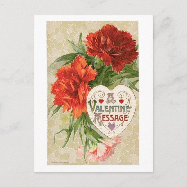 Antique Valentine Holiday Postcard (Front)