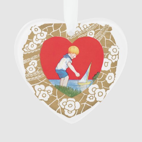 Antique Valentine Ornament