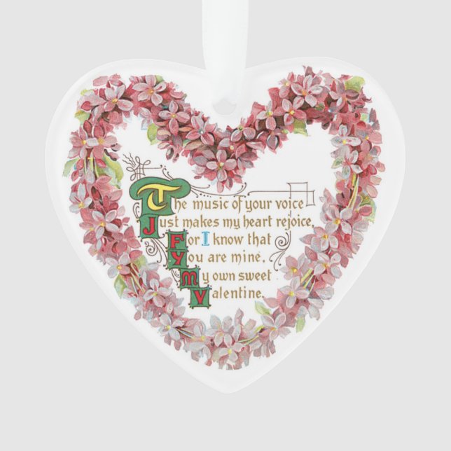 Antique Valentine Ornament (Front)