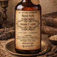 Antique Vertical Apothecary Style Labels