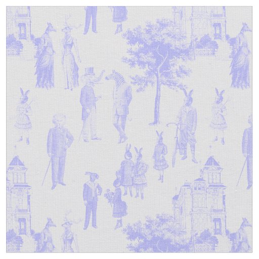 antique victorian animal pastel purple lilac toile fabric
