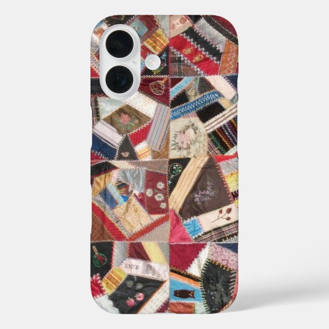 Antique, Victorian-Era, Crazy Quilt Case-Mate iPhone Case (Back)