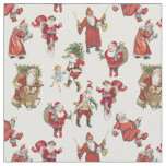 antique victorian santa vintage christmas holiday fabric