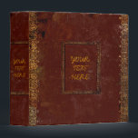 Antique Victorian Style Old Book Cover Binder<br><div class="desc">A classic Victorian design from the mid 1800's complete with beautiful gilding. Customize by adding your own text to the front,  back and spine.</div>