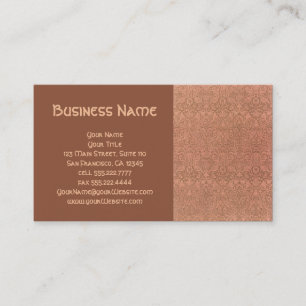 Antique Victorian William Morris Floral Damask Business Card