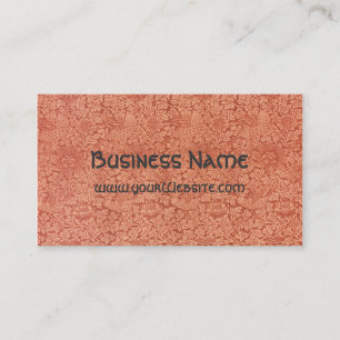 Antique Victorian William Morris Floral Damask Business Card