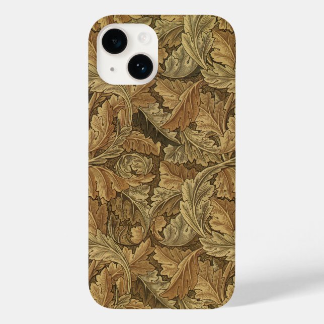 Antique Victorian William Morris Leaf Leaves Case-Mate iPhone Case (Back)