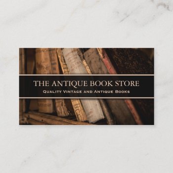 Antique / Vintage Book Store Photo - Business Card by ImageAustralia at Zazzle