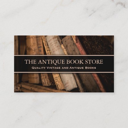 Antique / Vintage Book Store Photo - Business Card