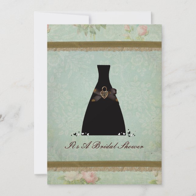 Antique Vintage Bridal Shower invitation (Front)