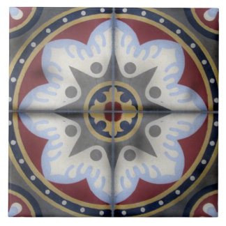 Antique Vintage cement french tile