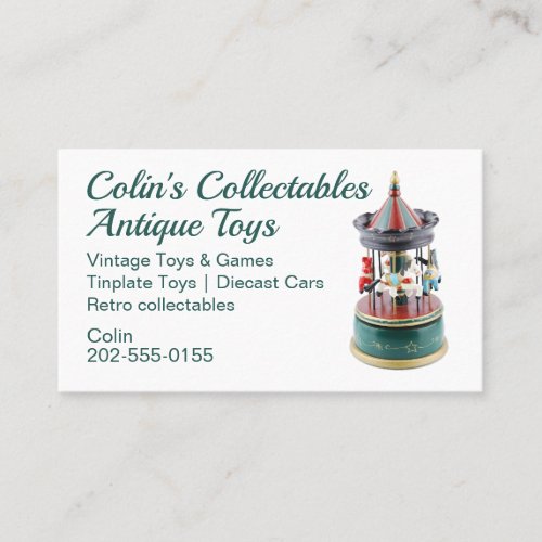 Antique Vintage Collectable Toy Business Card